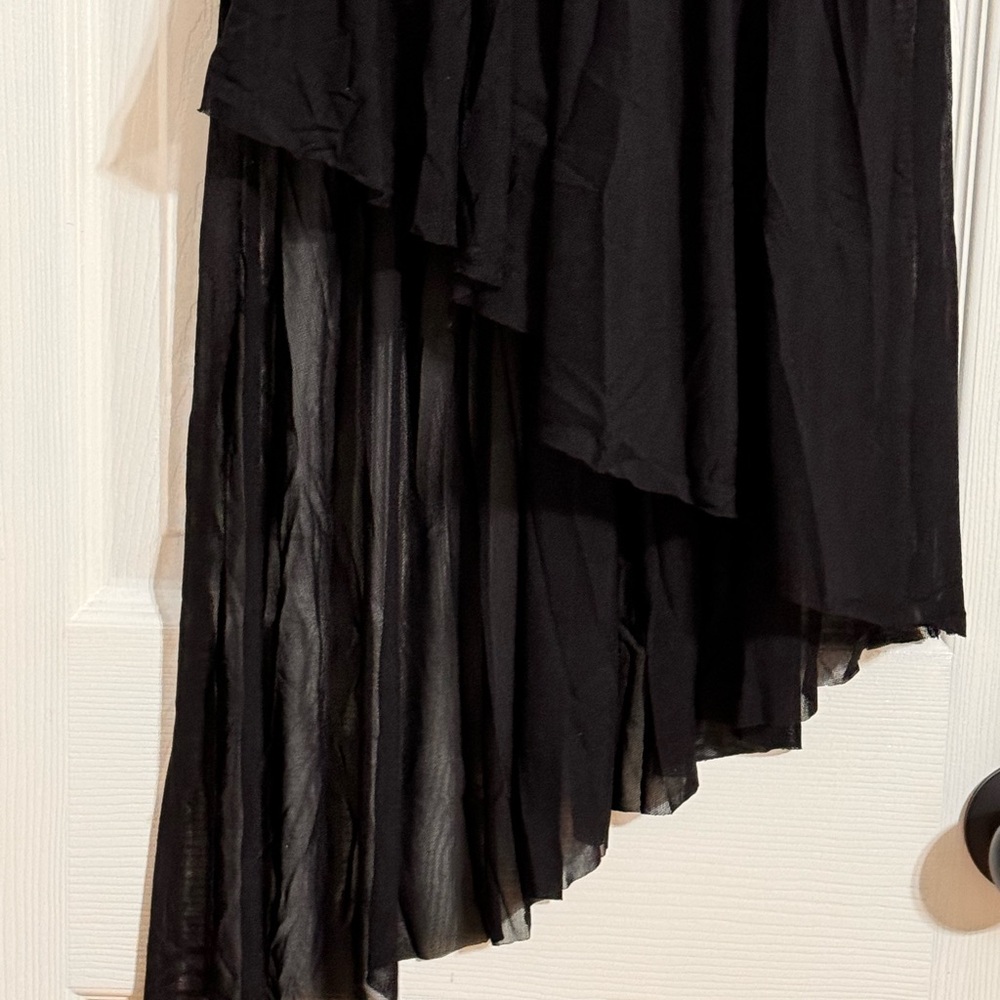 iEFiEL Dancewear S Black Leotard Pull-on with gemstones cascading skirt - Picture 8 of 15